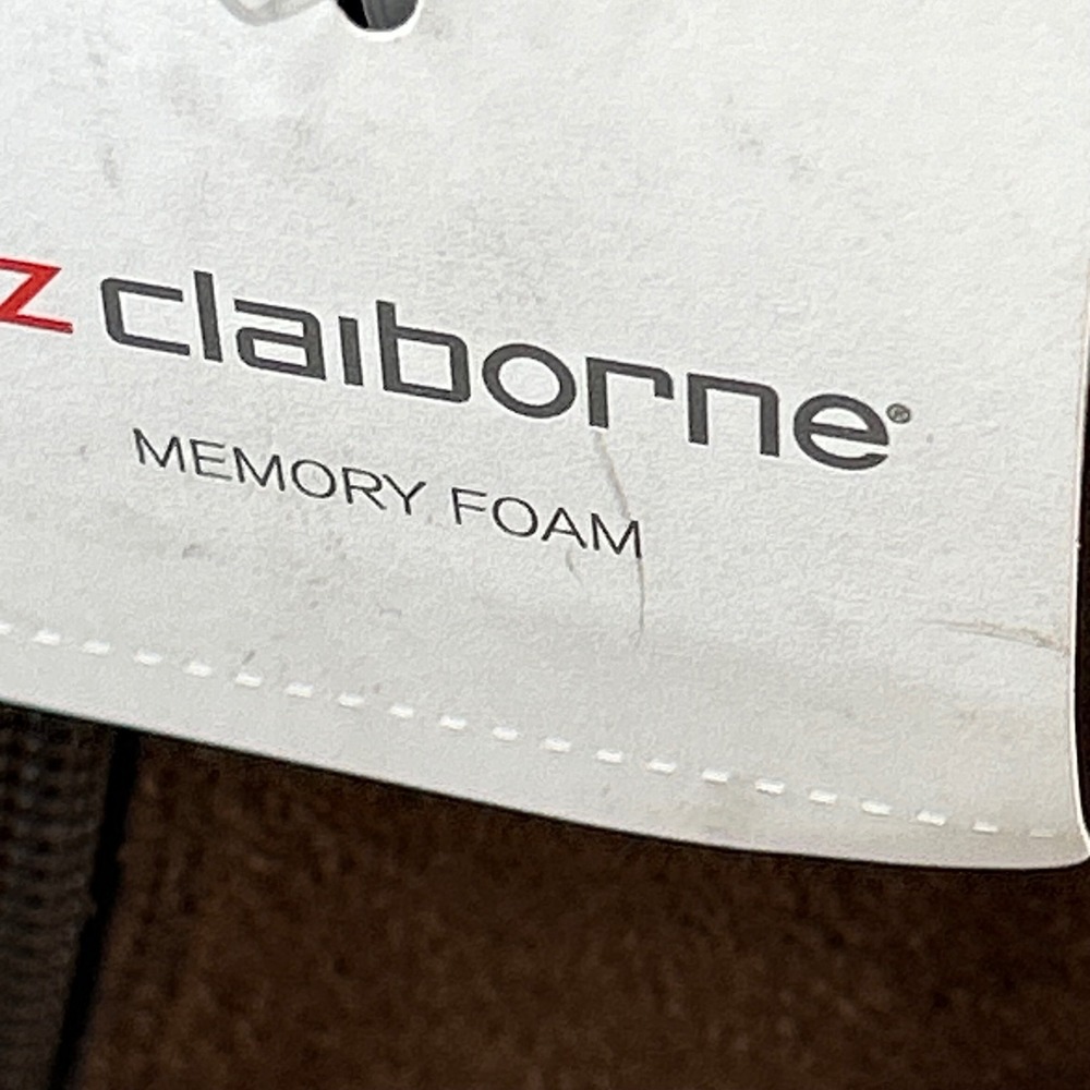 Liz Claiborne Roma Tall Riding Boots Chocolate Brown Mixed Media Memory Foam 8M - Picture 6 of 7